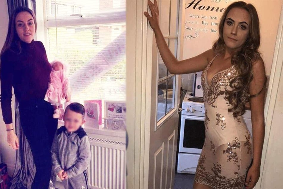 Ellie Webster und ihre Kinder auf Facebook-Fotos.