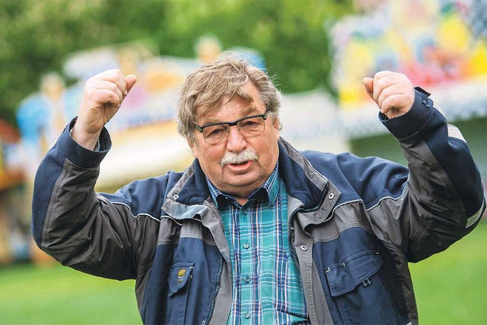 Der Chef des Mittelsächsischen Schaustellerverbandes Klaus Illgen (71) macht sich Sorgen um die Volksfeste in Chemnitz.
