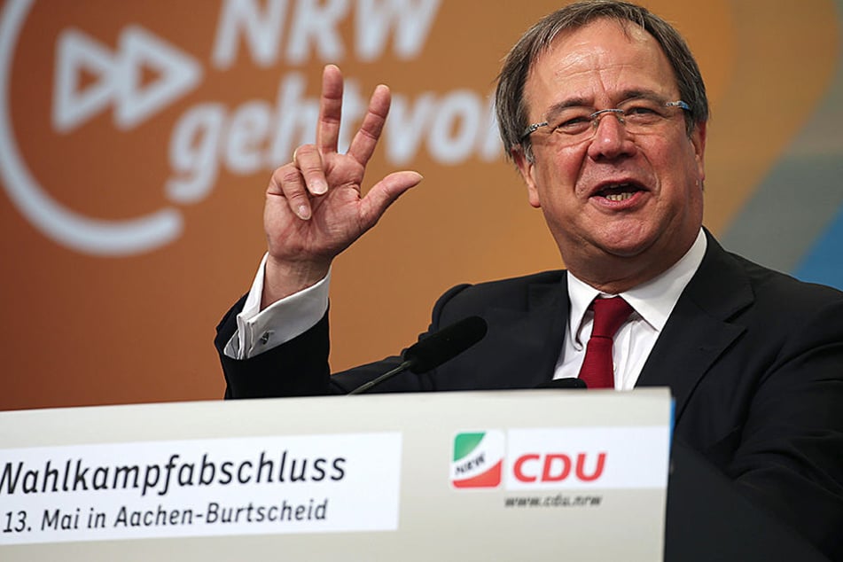 CDU-Spitzenkandidat Armin Laschet hat in Aachen seinen Wahlkampfabschluss.