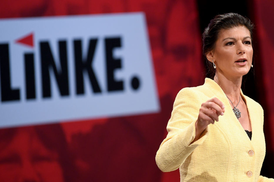 Sahra Wagenknecht spricht beim Bundesparteitag der Partei Die Linke am 10. Juni 2018 in Leipzig.