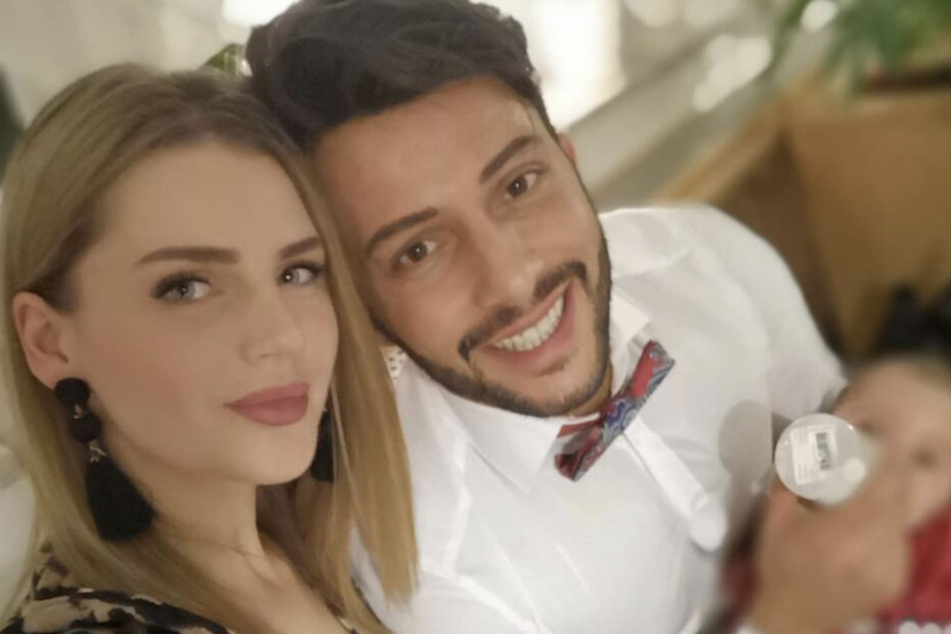 Der Italiener mit seiner Freundin Julia und der gemeinsamen Tochter Lia-Noelia.
