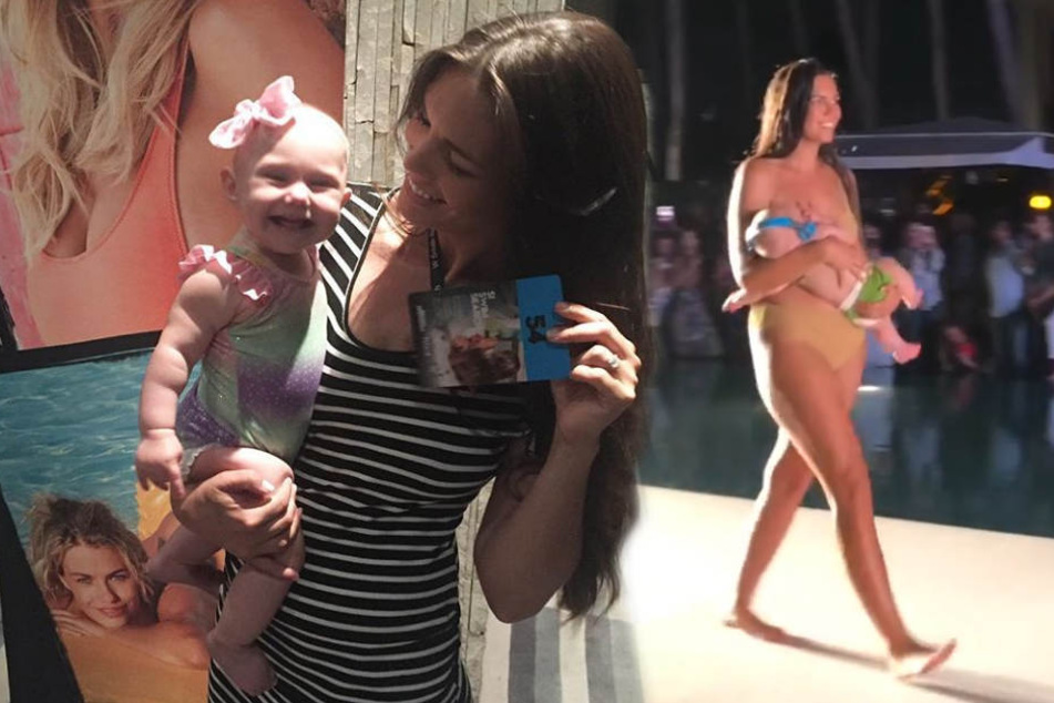 Mara Martin nahm für ihren Modeljob bei "Sports Illustrated" ihre Tochter mit auf den Laufsteg.