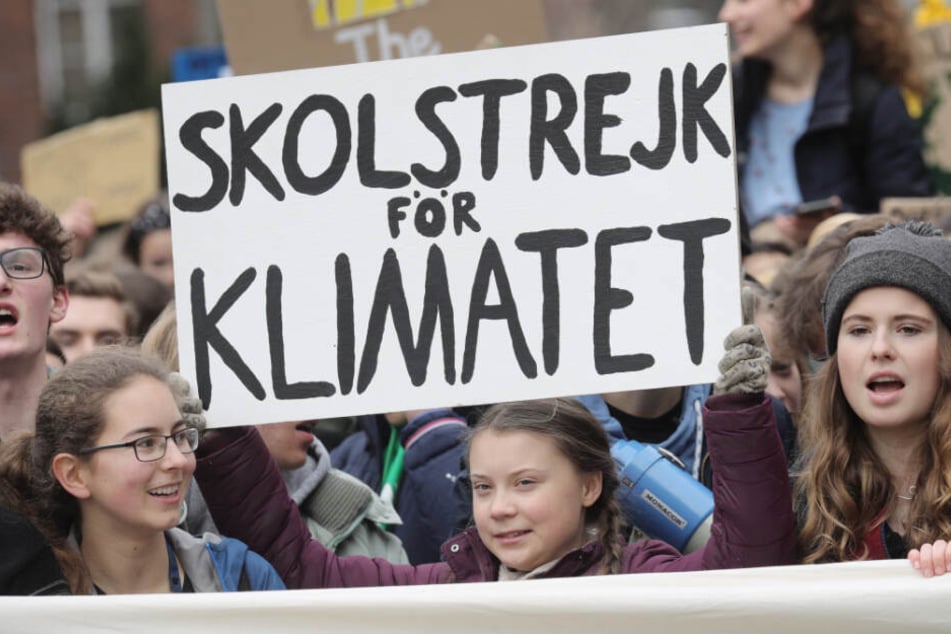 Berlin vor wenigen Tagen: Greta (Mitte) bei der "Fridays for Future"-Demo.