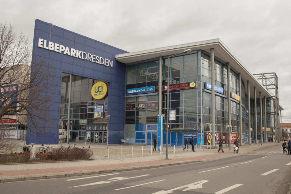 Am Elbepark rammte der Motorradfahrer den Fahrradfahrer von der Straße.