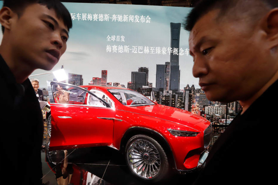 Die Präsentation des Mercedes-Maybach in Peking. Anfang 2018 ist der chinesische Autobauer Geely bei den Stuttgartern eingestiegen.