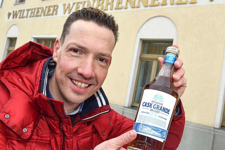 Wilthen, in der Stadt einer der größten Spiritousenhersteller.