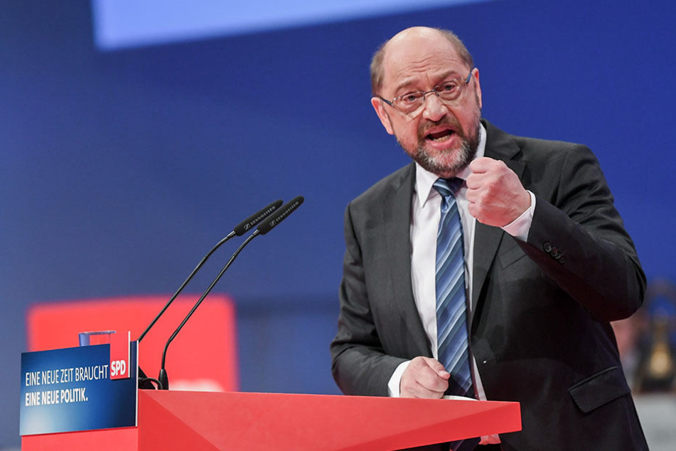 Der Parteivorsitzende Martin Schulz spricht am Sonntag beim SPD-Sonderparteitag in Bonn.