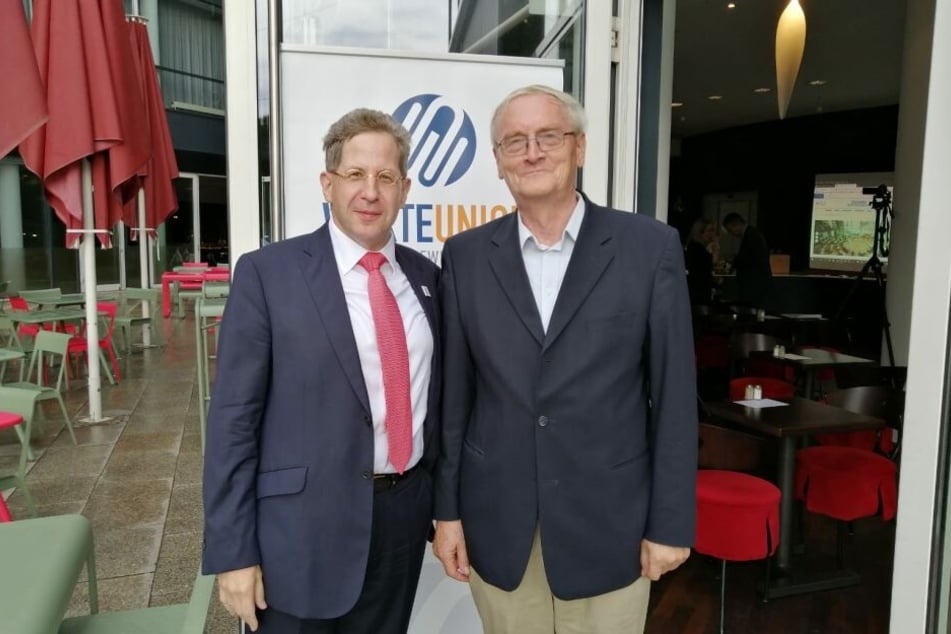 Maaßen (li.) und Henning vor dem Penck-Hotel.