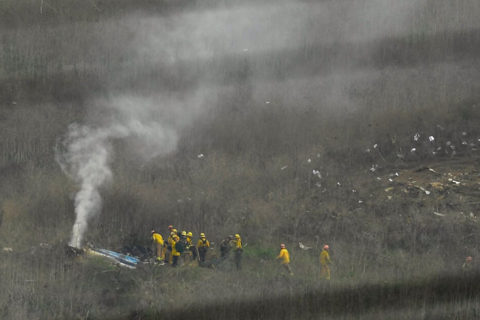 Die Absturzstelle in Calabasas.