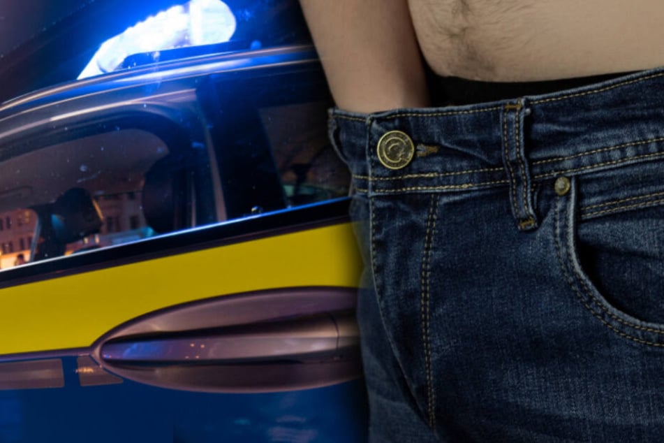 Der 61-Jährige masturbierte vor 19-Jähriger und Polizistin. (Fotomontage)