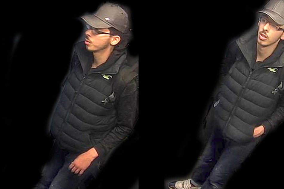 Diese beiden Fotos veröffentlichte die Polizei in Manchester jetzt. Hat Salman Abedi hier schon die Hand am Zünder?