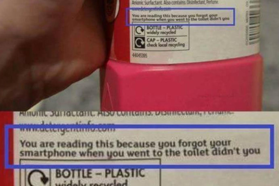Diesen Hinweis schrieb der Hersteller auf die Rückseite der Verpackung.