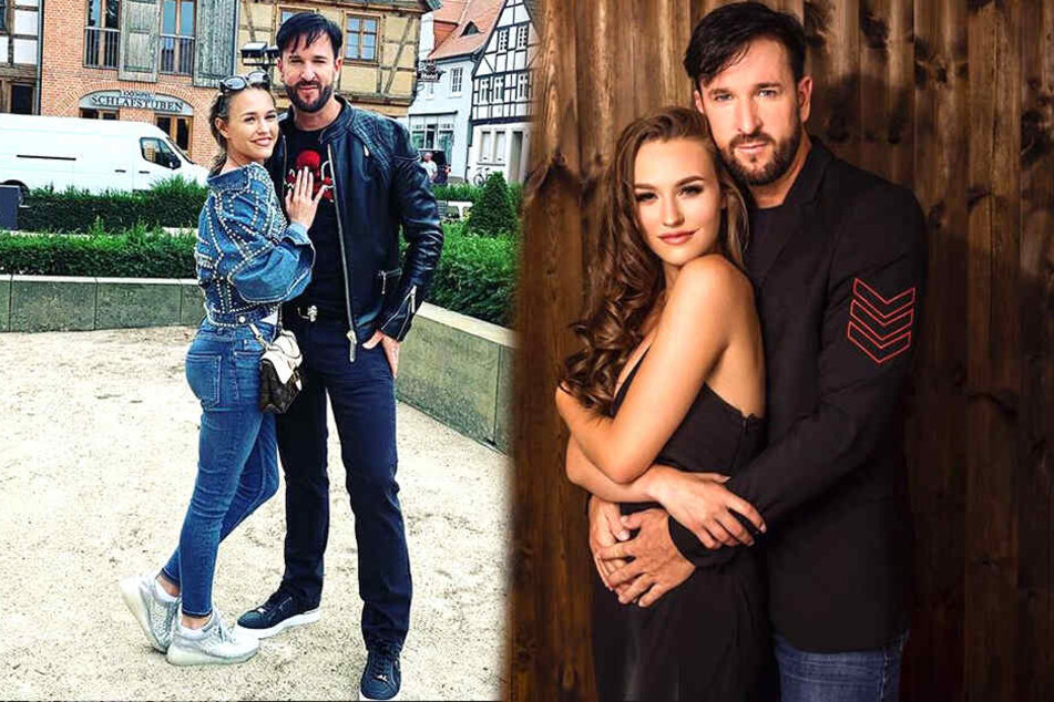 Zwei Turteltäubchen frisch verliebt. Laura Müller (19) und Michael Wendler genießen momentan ihre gemeinsame Zeit in Tangermünde.