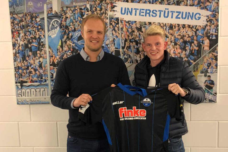 Justin Reineke (r.) bleibt bis mindestens 2020 in Paderborn.
