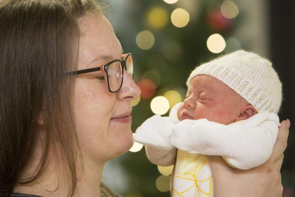 Die kleine Lieselotte war das erste Neugeborene der Uniklinik Leipzig in diesem Jahr.