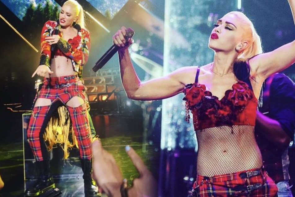 Kein Wunder, dass uns dieser Look bekannt vorkommt: Gwen Stefani (48) liebt die rockige Kombi.