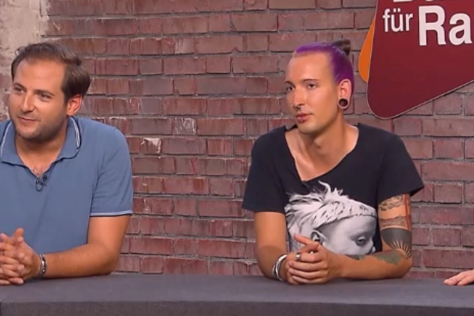 Fabian Kahl (27, rechts) in der Sendung vom Donnerstag.