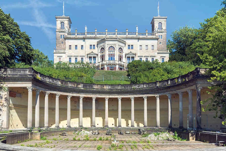 Das 1850 erbaute Schloss Albrechtsberg am Elbhang: Jetzt soll sein letztes
Geheimnis gelüftet werden!