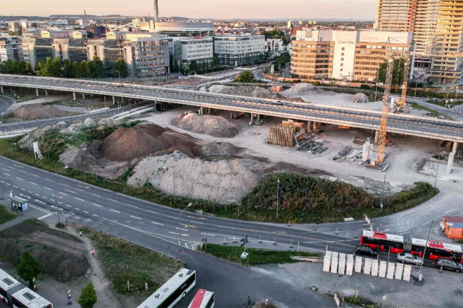 Der Kaiserlei-Kreisel ist schon seit längerer Zeit eine Großbaustelle.