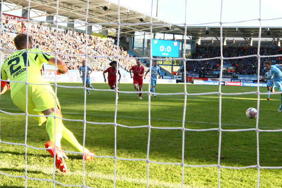 Anton Fink schoss gegen den FSV Frankfurt eines seiner sieben Saison-Treffer.
