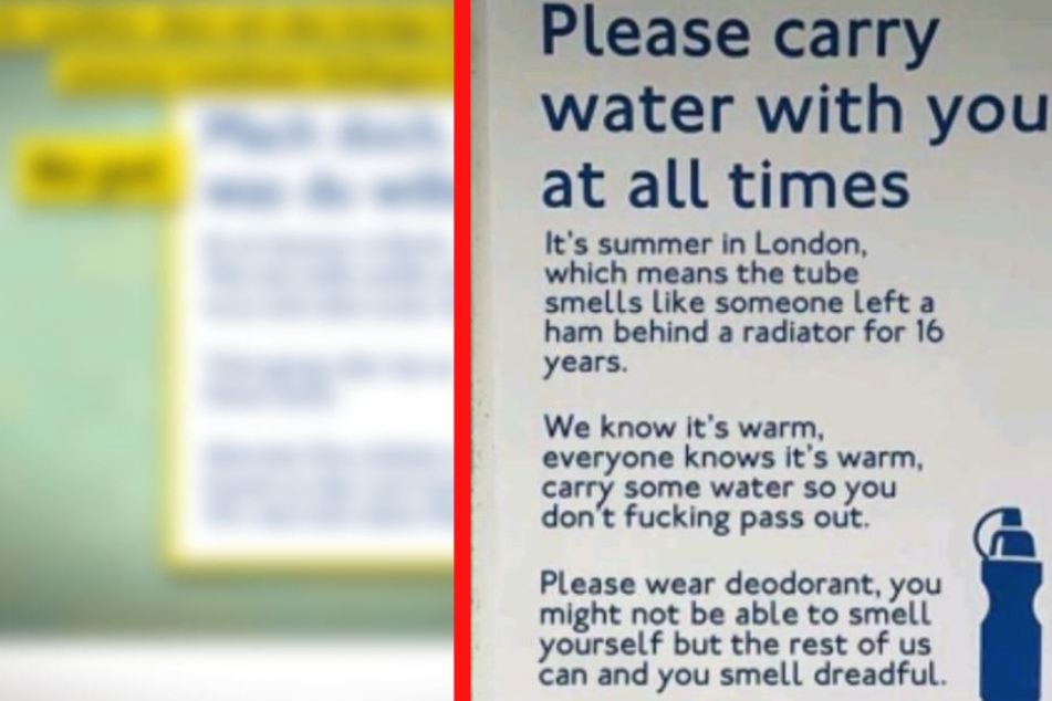 Mit diesem Plakat sorgte die London Tube für Aufsehen.
