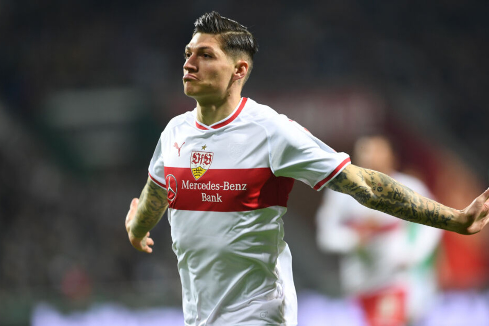 Steven Zuber jubelt über seinen Treffer zum 1:0.
