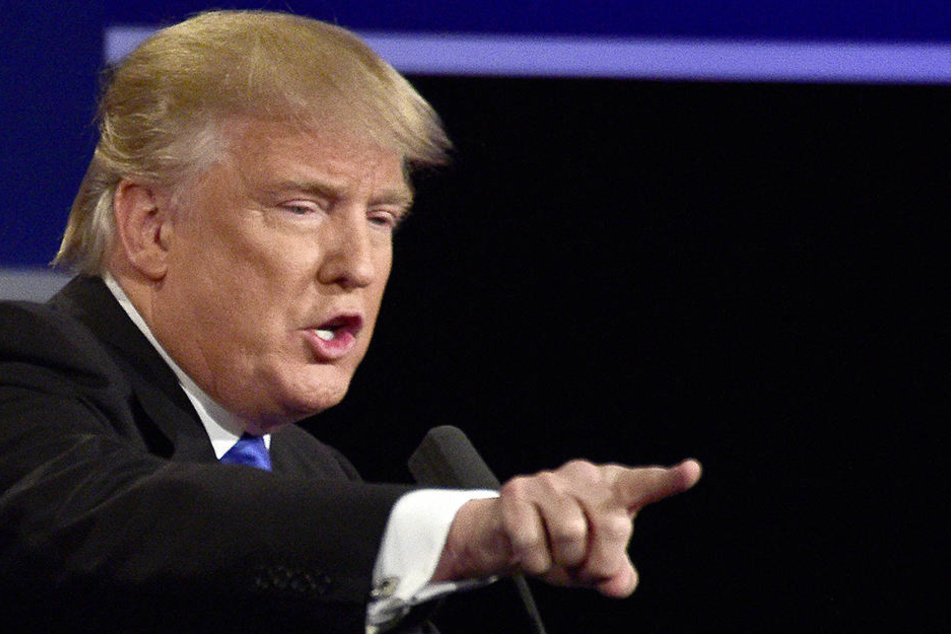 Trump während des ersten TV-Duells am 27. September 2016.