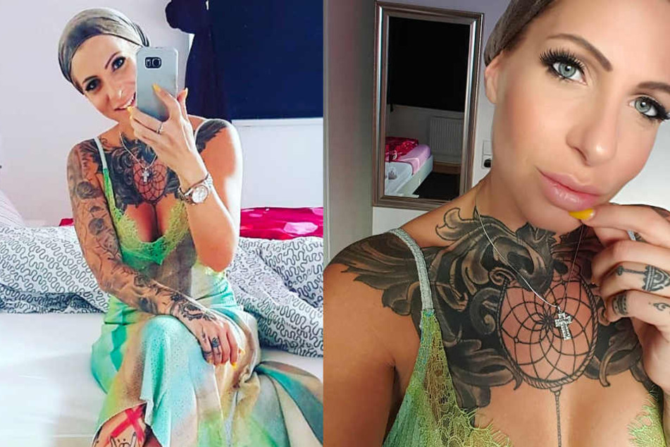 Die Haut von Samy Fox ist mit zahlreichen Tattoos verziert.