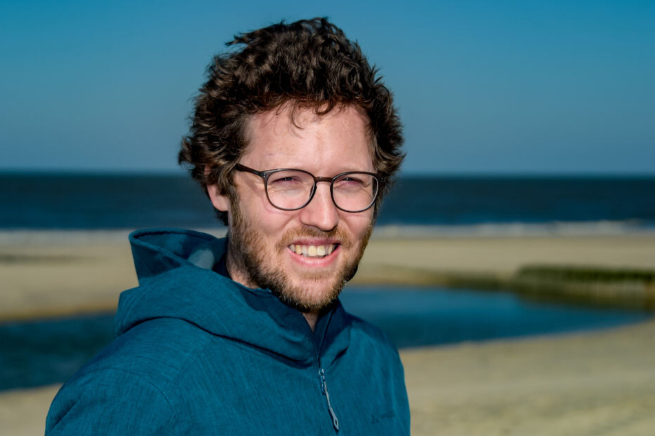 Küstenschutzminister Jan Philipp Albrecht (Grüne) begutachtete die Strände der Insel.