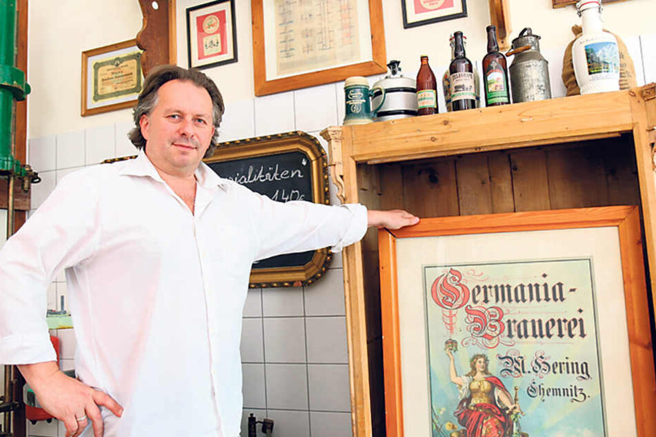 Messebauer Hartmut Schäfer (47) hat der ehemaligen Germania-Brauerei mit einer kreativen Idee wieder Leben eingehaucht.