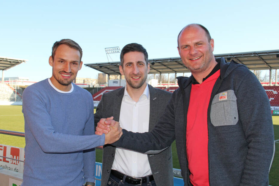 Der zukünftige und der noch Sportdirektor: Toni Wachsmuth und David Wagner. (mit Christian Breiner).