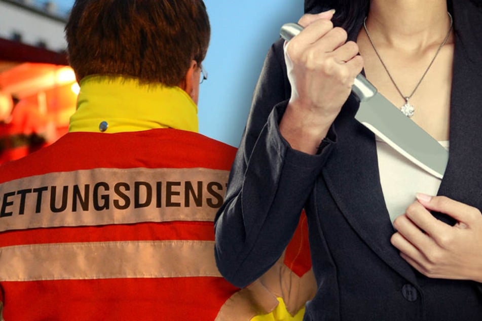 Rettungskräfte wurden in Berlin Weißensee von einer 21-Jährigen mit einem Messer bedroht. (Symbolbild)