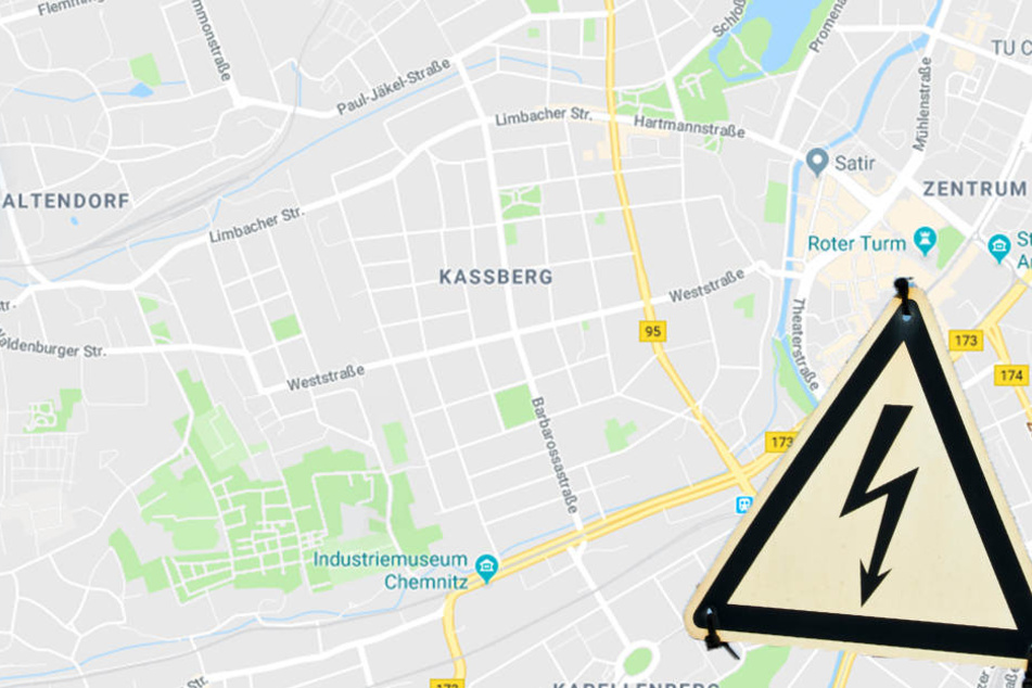 Von dem Ausfall waren Teile von Altendorf, Schloßchemnitz und dem Kaßberg betroffen.
