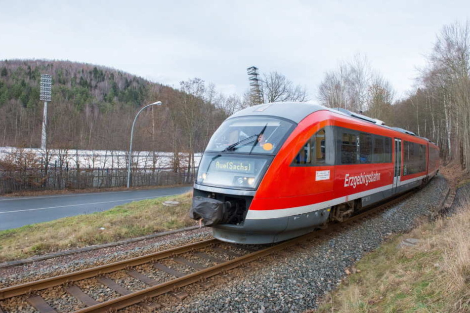 Auf der Strecke von Chemnitz und Aue stehen Bauarbeiten an, es wird Schienenersatzverkehr geben. (Archivbild)