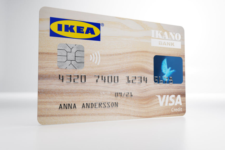 So sieht die Kreditkarte von IKEA Deutschland aus.