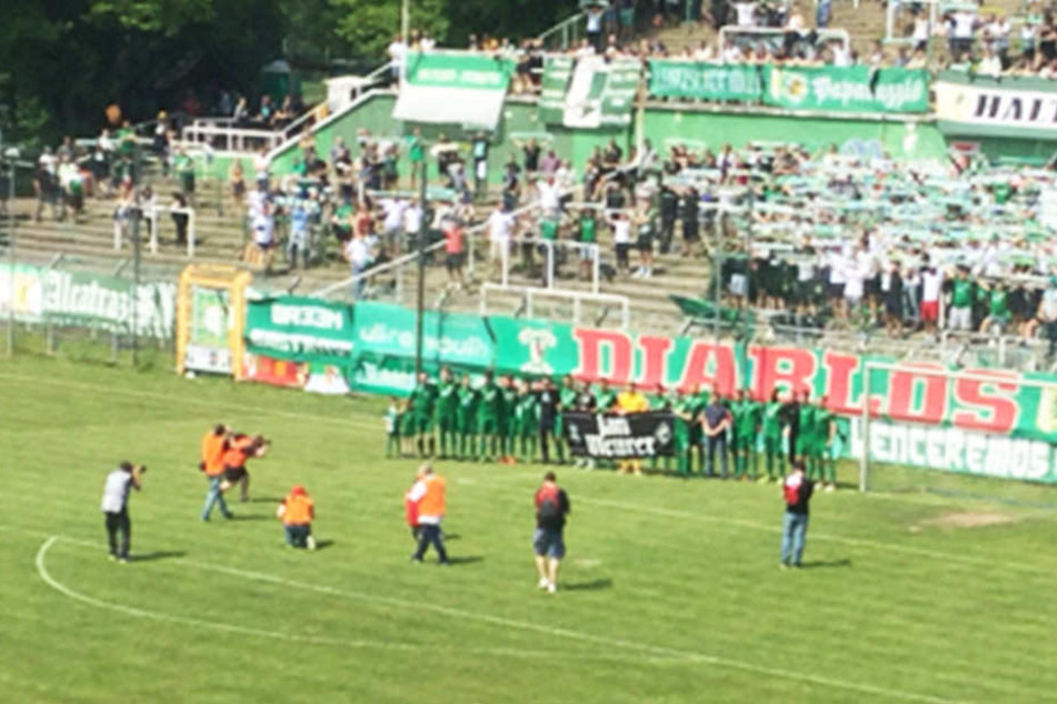 2309 Zuschauer verfolgten das hitzige Spiel im Alfred-Kunze-Sportpark.
