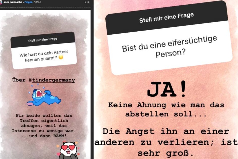 In ihrer Instagram-Story beantwortet Anne die Fragen ihrer Fans.