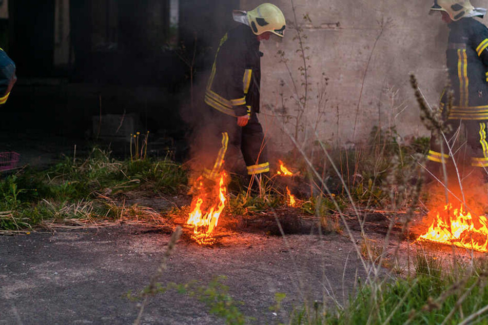 Immer wieder musste die Feuerwehr auf dem alten Eschebach-Gelände Brände löschen.