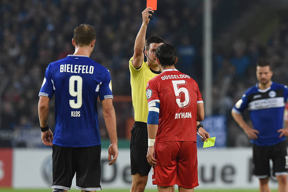 Immer nah am Schiri: Fabian Klos (l.) hat beim DSC noch viel zu sagen.