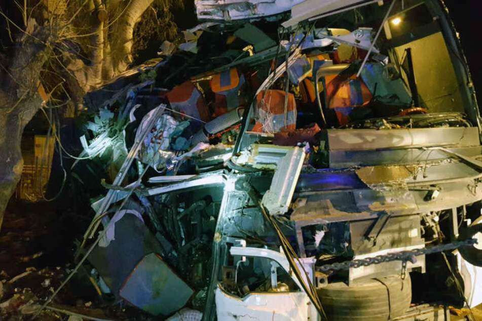 In diesem Bus starben 11 Menschen.