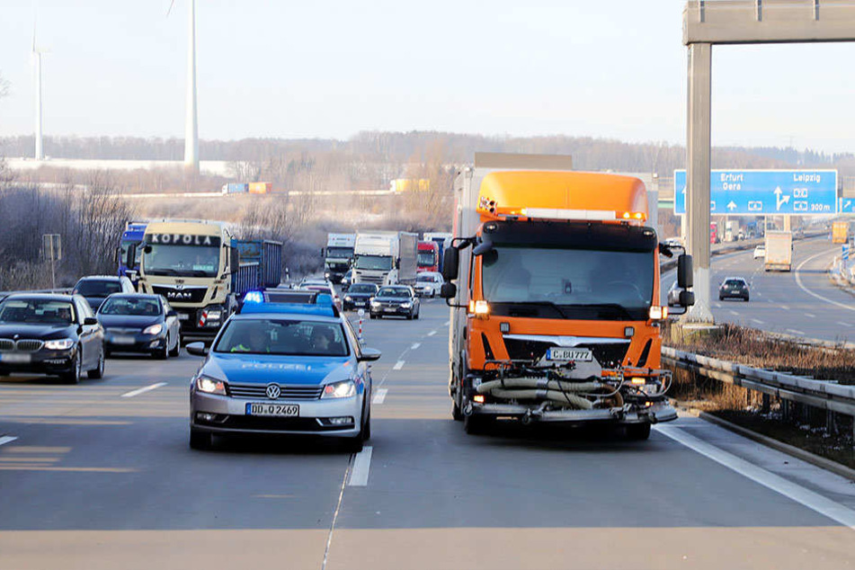 Es gab Rückstau bis auf die A72 am Kreuz Chemnitz.