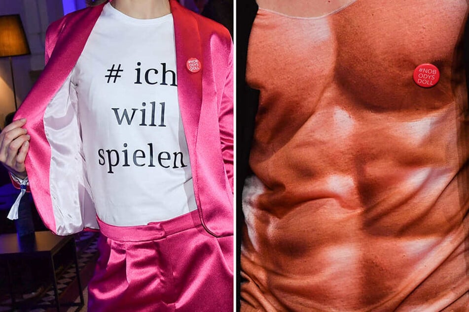 Der Slogan "#ich will spielen" war auf den T-Shirts von Gästen der diesjährigen Berlinale neben "#irgendwas ist immer" und dem Button mit der Aufschrift "Nobodys Doll" zu sehen.