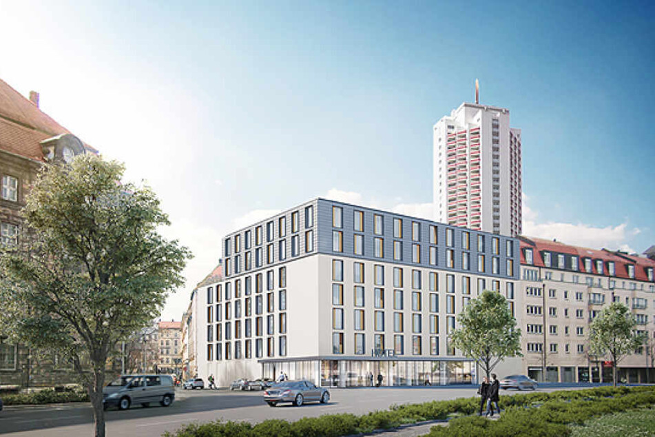 In unmittelbarer Nähe zum Leipziger Hauptbahnhof wird ein "Holiday Inn Express"-Hotel entstehen.
