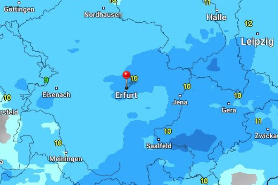 Egal wo man am Wochenende in Thüringen unterwegs ist, dem Regen wird man nicht entfliehen können.