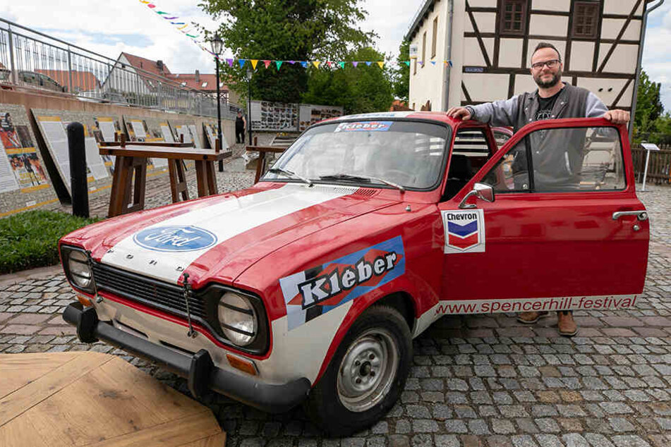 Die Nachbildung des Ford Escort aus dem Film "Zwei wie Pech und Schwefel" kann von den Fans im Museum besichtigt werden.