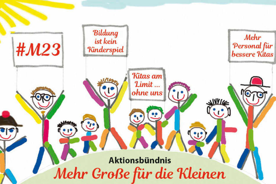 Aufruf des Aktionsbündnisses "Mehr Große für die Kleinen" gegen das neue Kita-Gesetz.