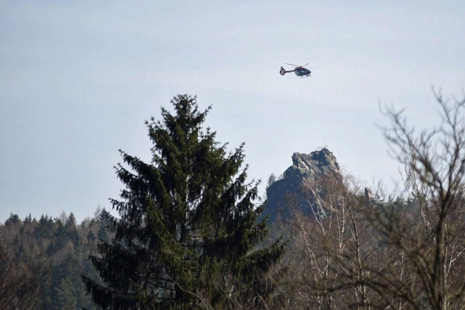 Ein Hubschrauber kam zum Einsatz.