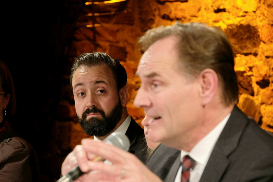 Sebastian Gemkow (41, CDU, l.) möchte den amtierenden Oberbürgermeister Burkhard Jung (61, SPD, r.) beerben.