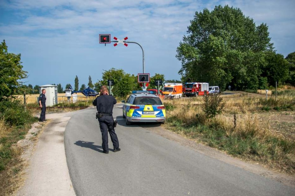 An diesem Bahnübergang wurde der Fahrradfahrer erfasst.