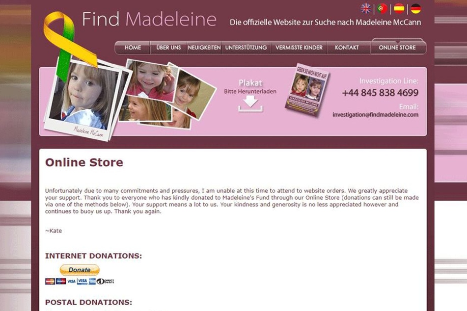 Im Shop kann man nichts mehr kaufen, nur noch spenden.